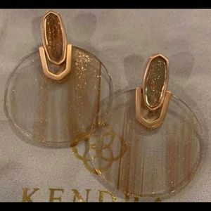 EUC - KS Rose Gold Dusted Illusion Earrings
